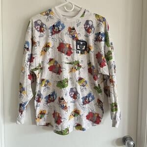 Walt Disney World Ink and Paint Spirit Jersey Size XS Mickey Dumbo Peter Pan